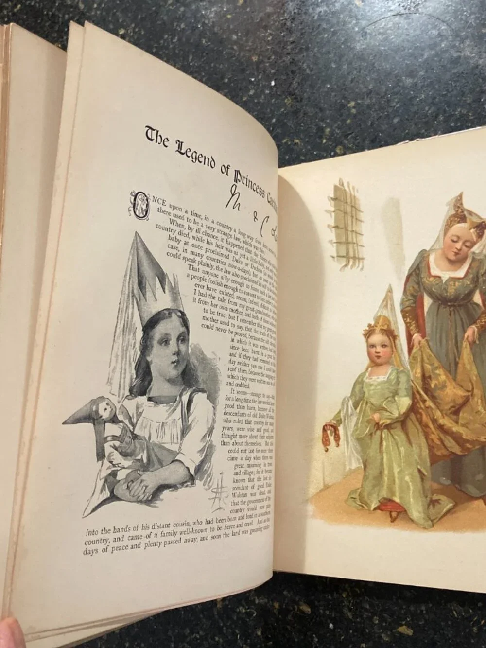 Victorian Chromolithograph Book, Marie Seymour Lucas Illustrations, Circa 1890,